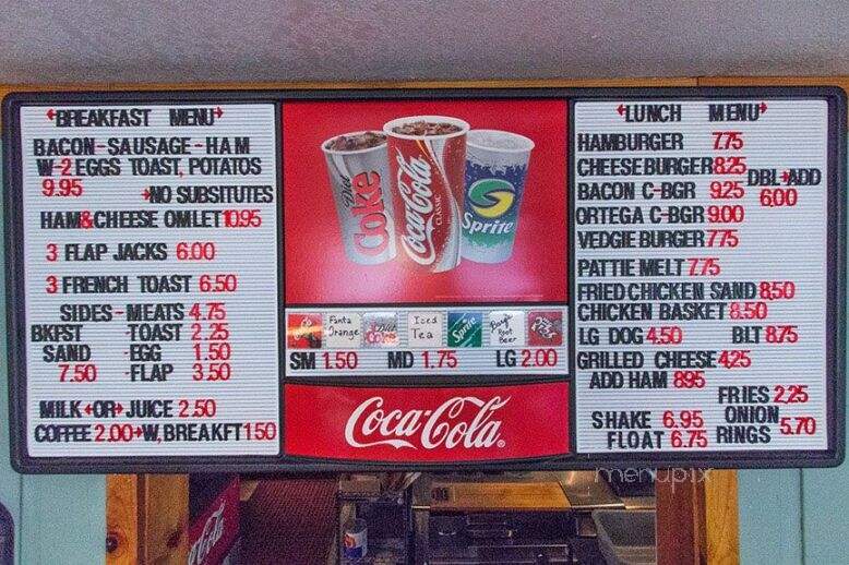Yellow Jacket Eatery - Trinity Center, CA menu_pic