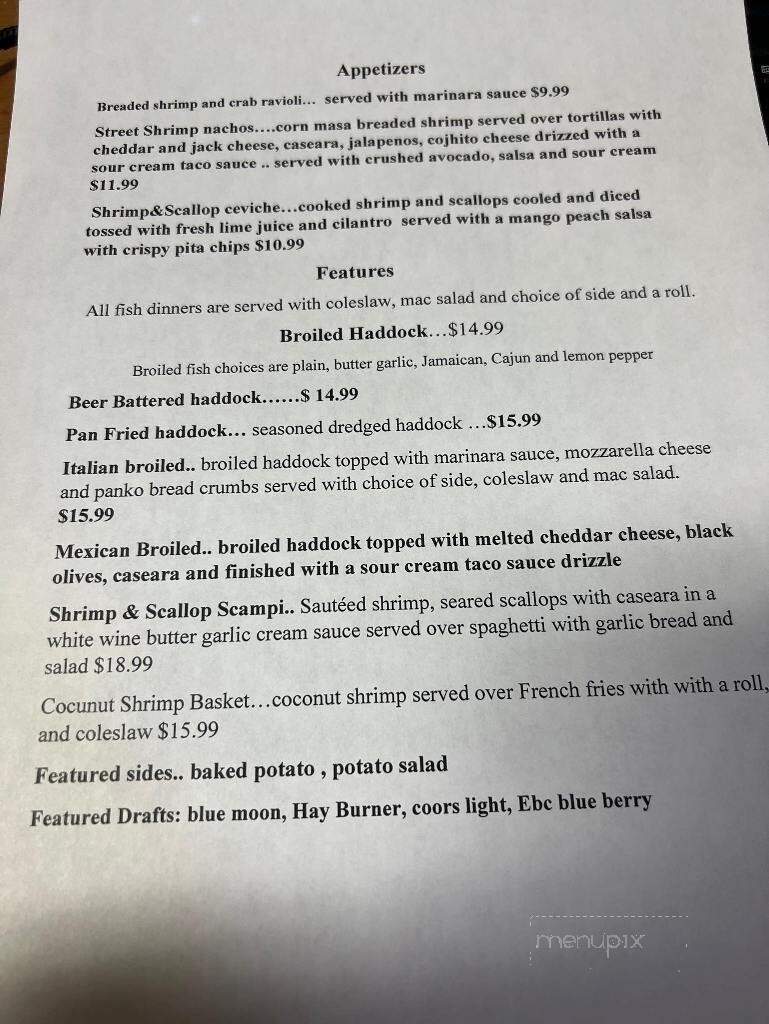 Sunset Bay Resturant - Irving, NY menu_pic