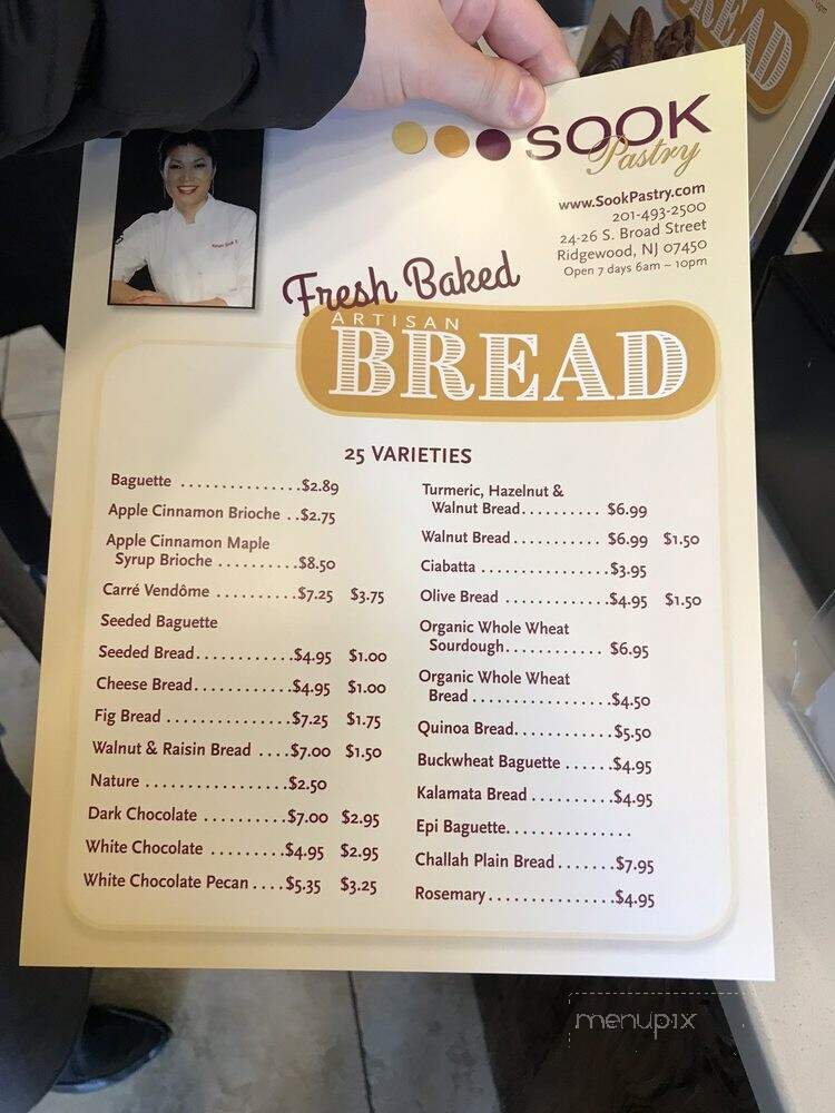 Sook Pastry - Ridgewood, NJ menu_pic