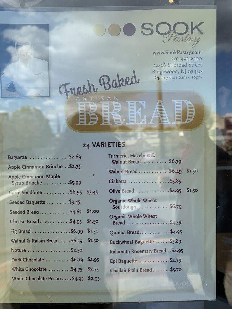 Sook Pastry - Ridgewood, NJ menu_pic