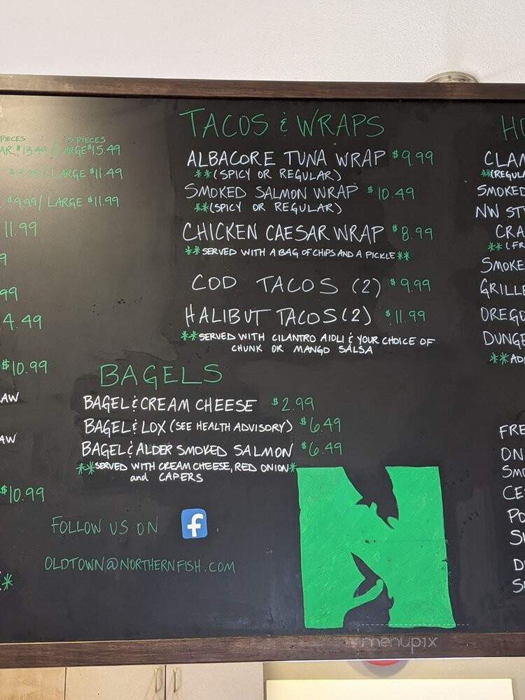 Northern Fish Company - Tacoma, WA menu_pic