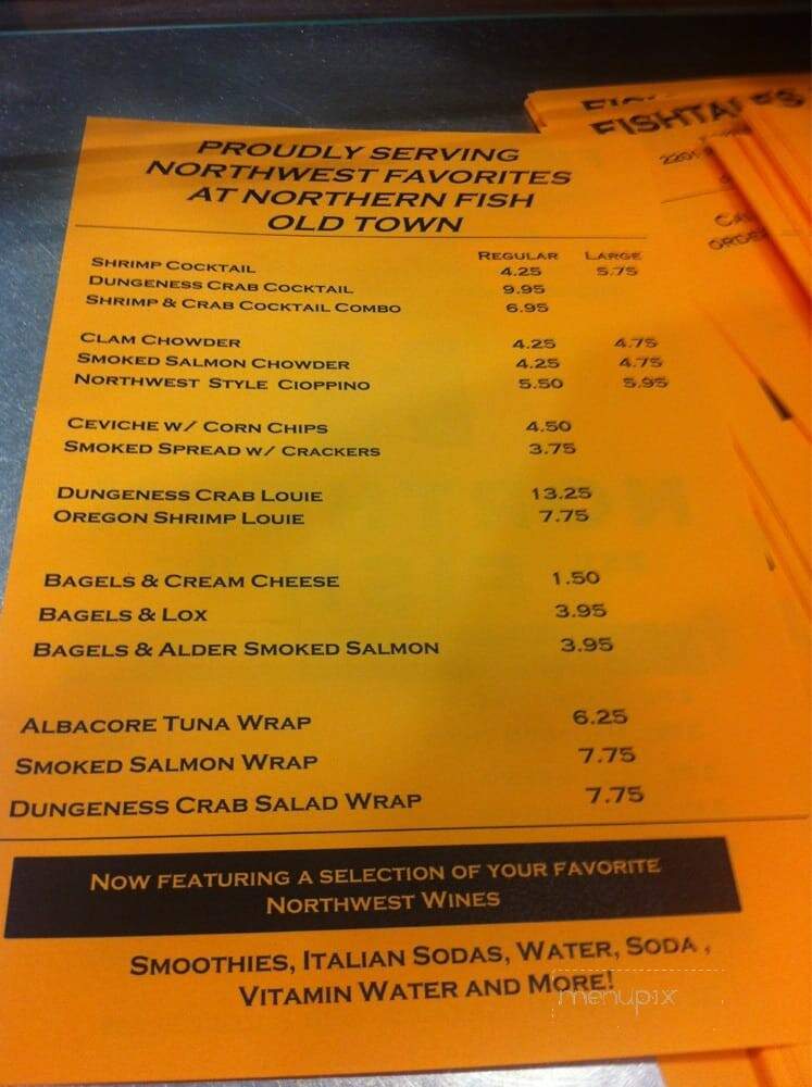 Northern Fish Company - Tacoma, WA menu_pic