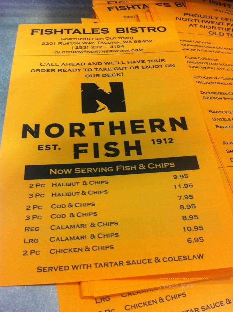 Northern Fish Company - Tacoma, WA menu_pic