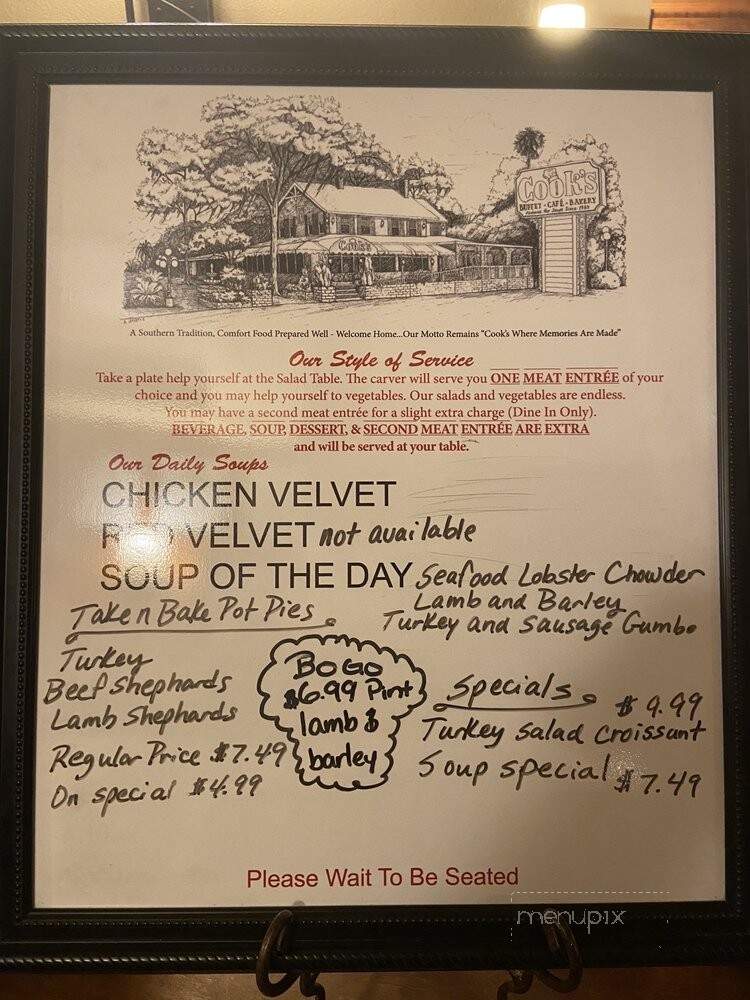 Cook's Buffett Cafe Bakery - Deland, FL