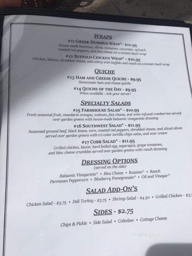 Grapevine Farms - Cobleskill, NY menu_pic
