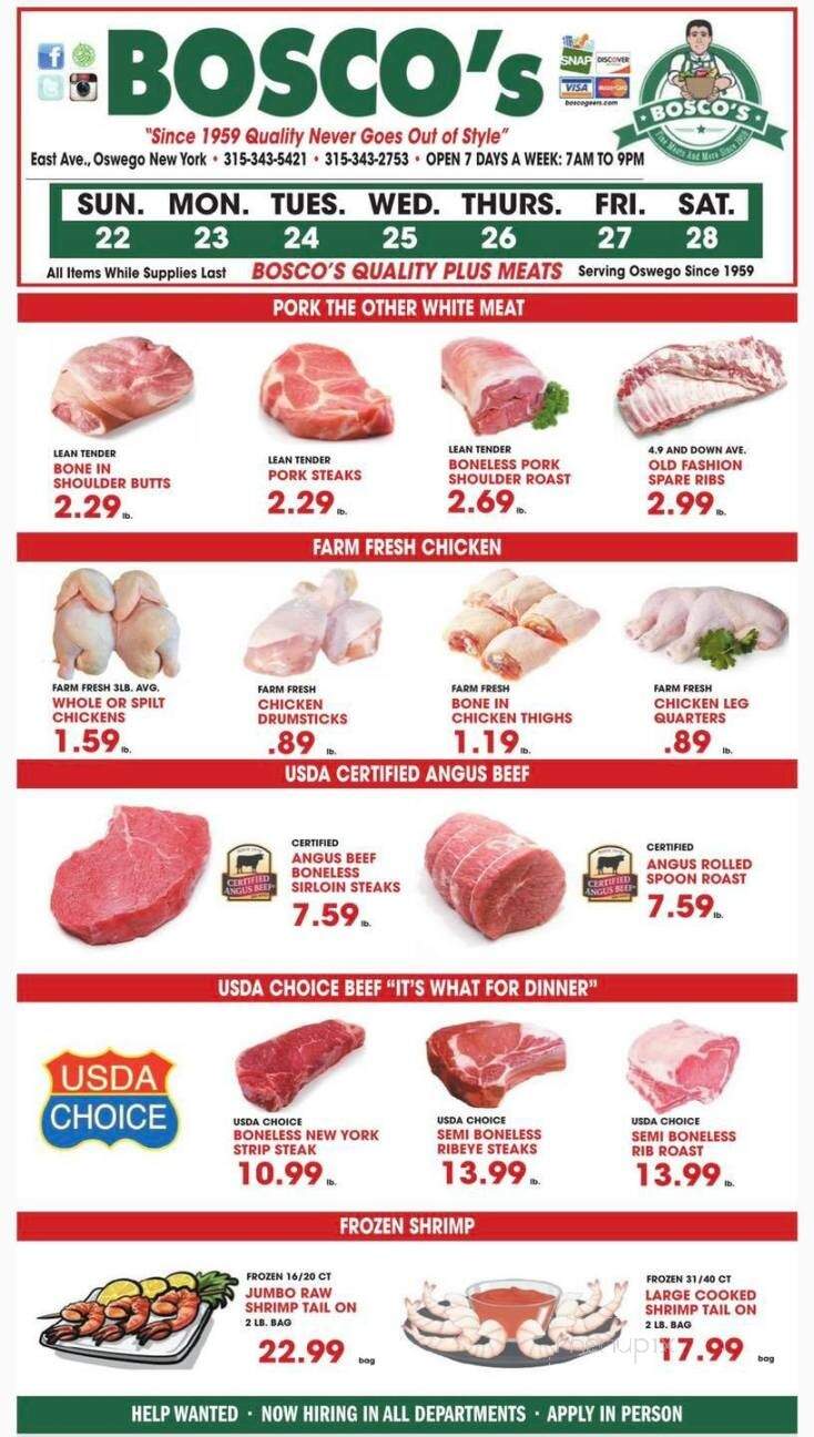 Bosco & Geers - Oswego, NY menu_pic