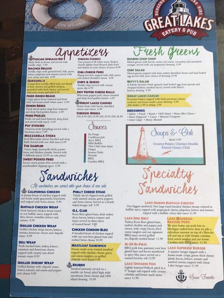 Great Lakes Eatery And Pub - Dundee, MI