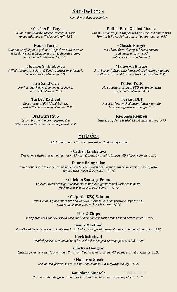 Glendale Grill - Easthampton, MA menu_pic