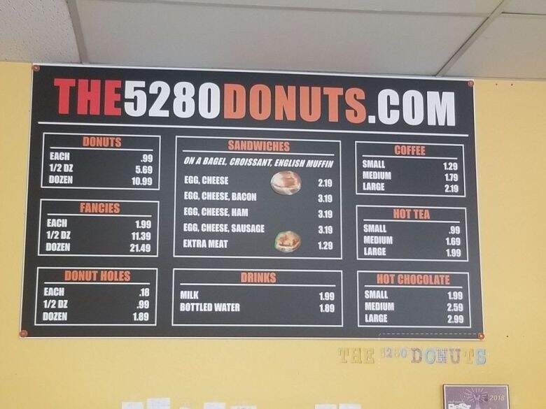 5280 Donuts - Broomfield, CO menu_pic