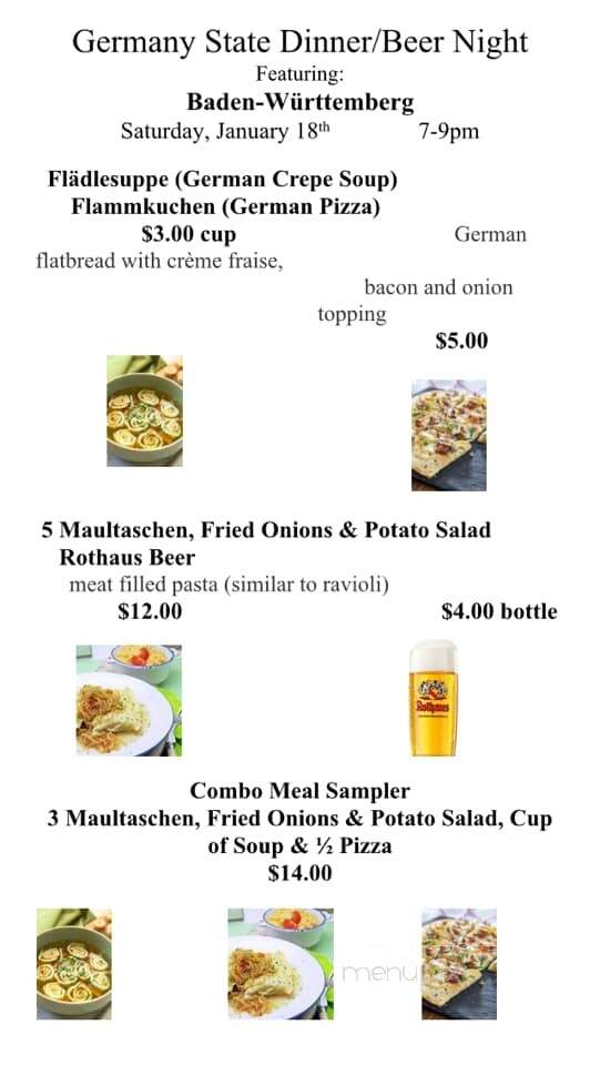 VE Club - Warminster, PA menu_pic