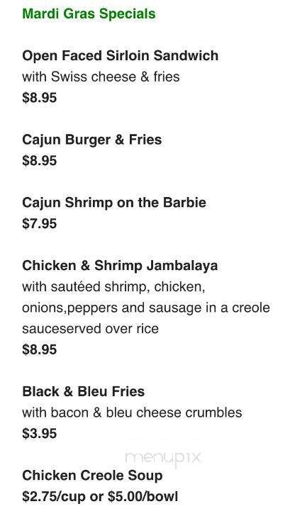 VE Club - Warminster, PA menu_pic