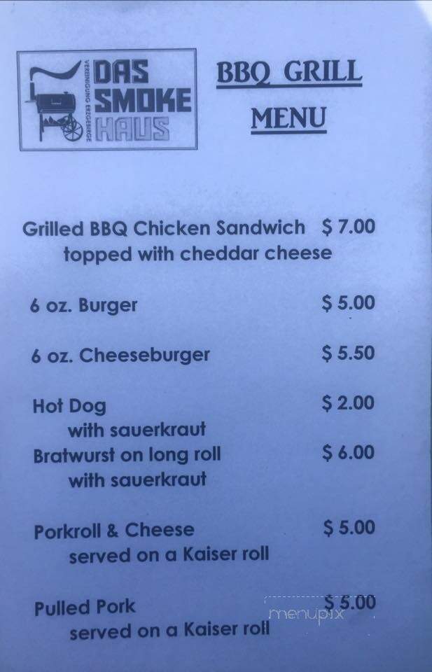 VE Club - Warminster, PA menu_pic
