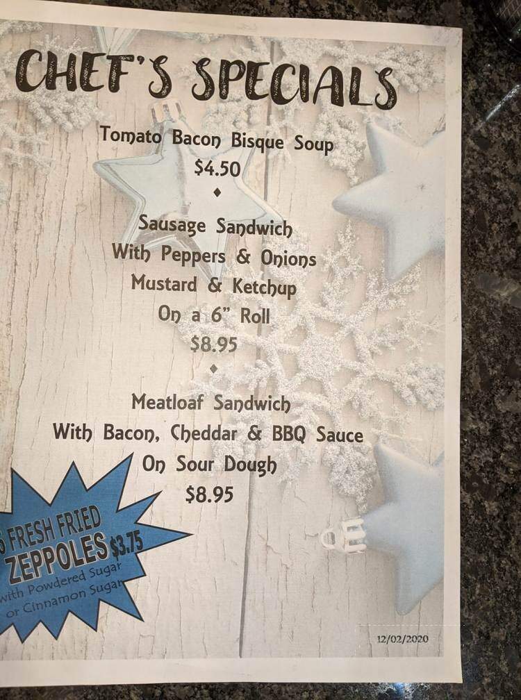 Lodge - Belvidere, NJ menu_pic