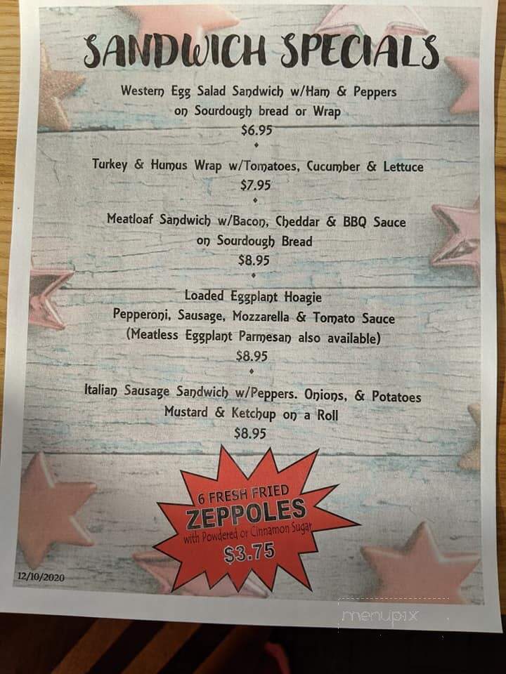 Lodge - Belvidere, NJ menu_pic