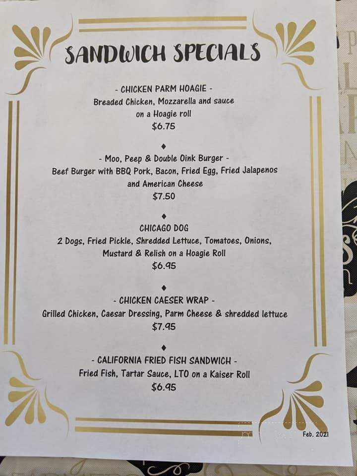 Lodge - Belvidere, NJ menu_pic