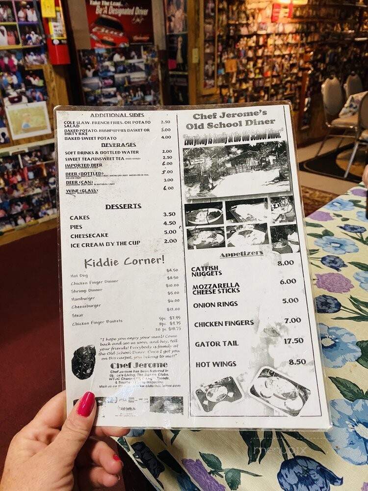 Old School Diner - Townsend, GA menu_pic