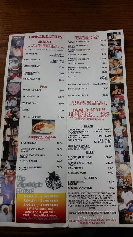 Old School Diner - Townsend, GA menu_pic