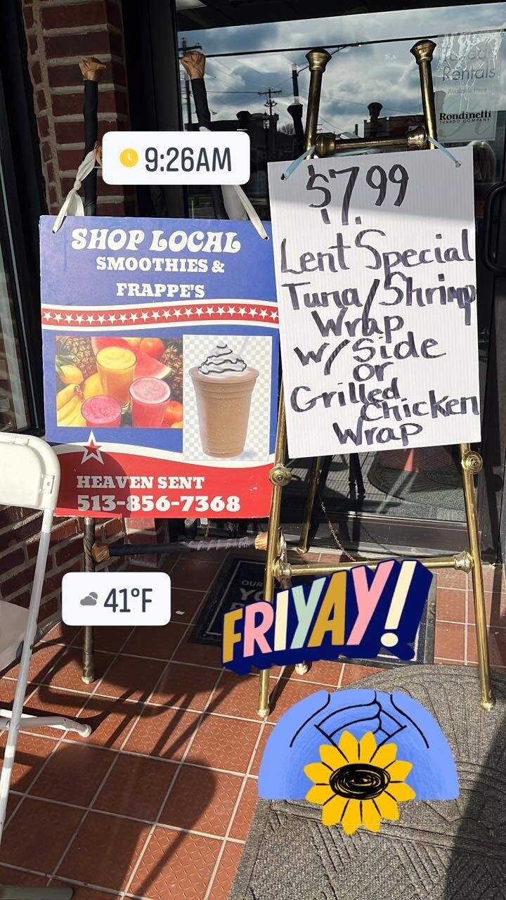 Heaven Sent - Hamilton, OH menu_pic
