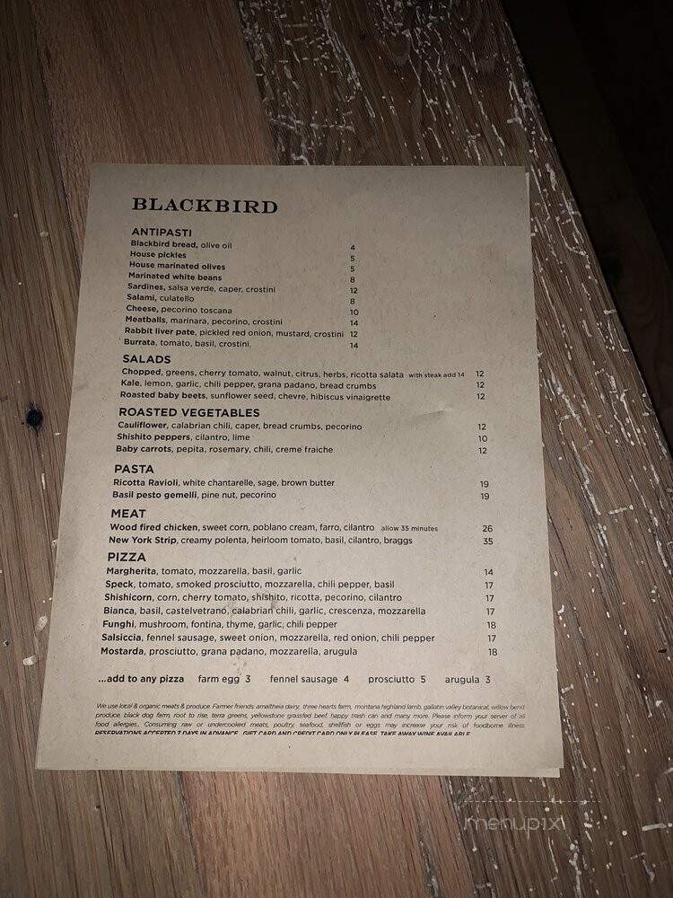 Blackbird Kitchen - Bozeman, MT