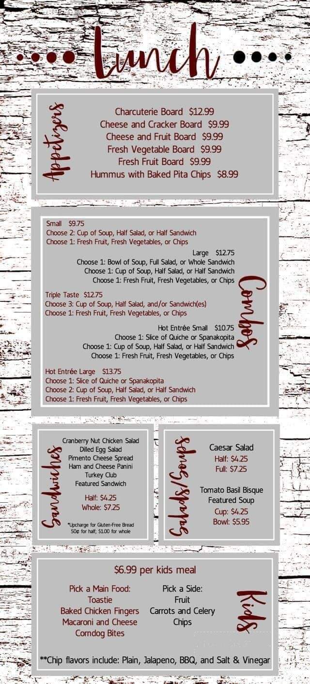 Wildflour Artisan Bakery Cafe - Decatur, IL menu_pic