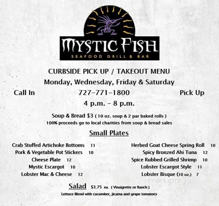 Mystic Fish Seafood Grill - Palm Harbor, FL menu_pic