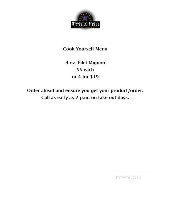 Mystic Fish Seafood Grill - Palm Harbor, FL menu_pic