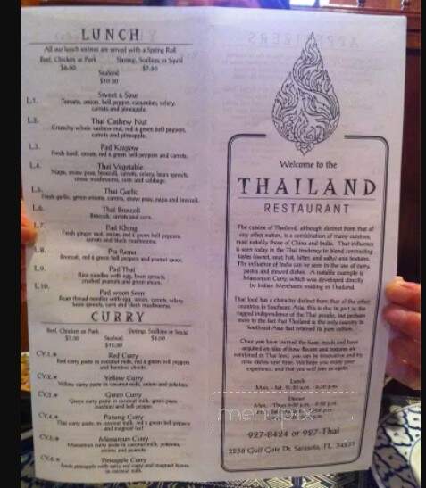 Thailand Restaurant - Sarasota, FL