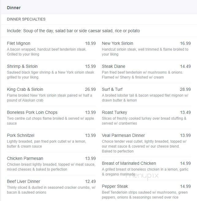 Wayside Dining Lounge - Talbotville Royal, ON menu_pic
