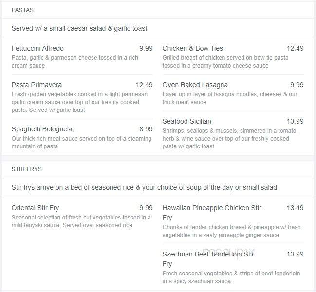 Wayside Dining Lounge - Talbotville Royal, ON menu_pic