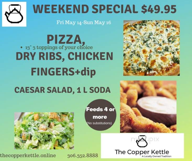 The Copper Kettle Restaurant - Regina, SK menu_pic