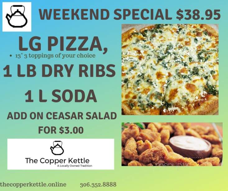 The Copper Kettle Restaurant - Regina, SK menu_pic