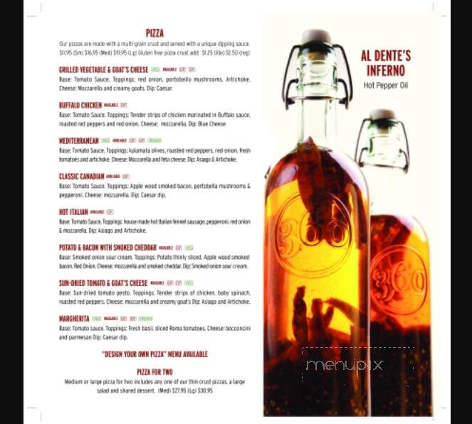 Al Dente Fresh Pasta - Brantford, ON menu_pic