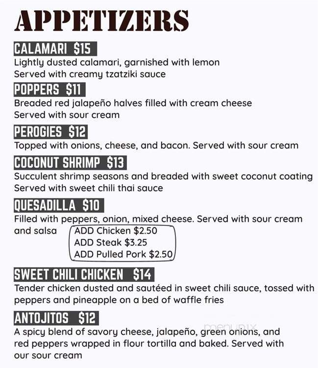 Railside Restaurant - Port Hope, ON menu_pic