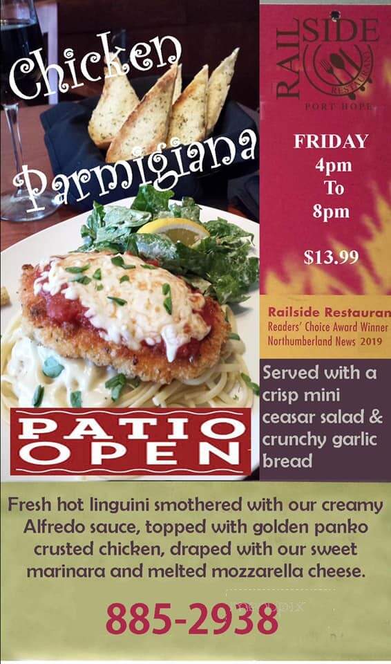 Railside Restaurant - Port Hope, ON menu_pic