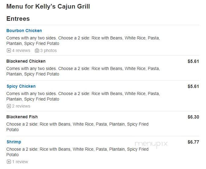Cajun & Grill - Gurnee, IL menu_pic