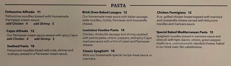 Tom's Grille - Murray, KY menu_pic