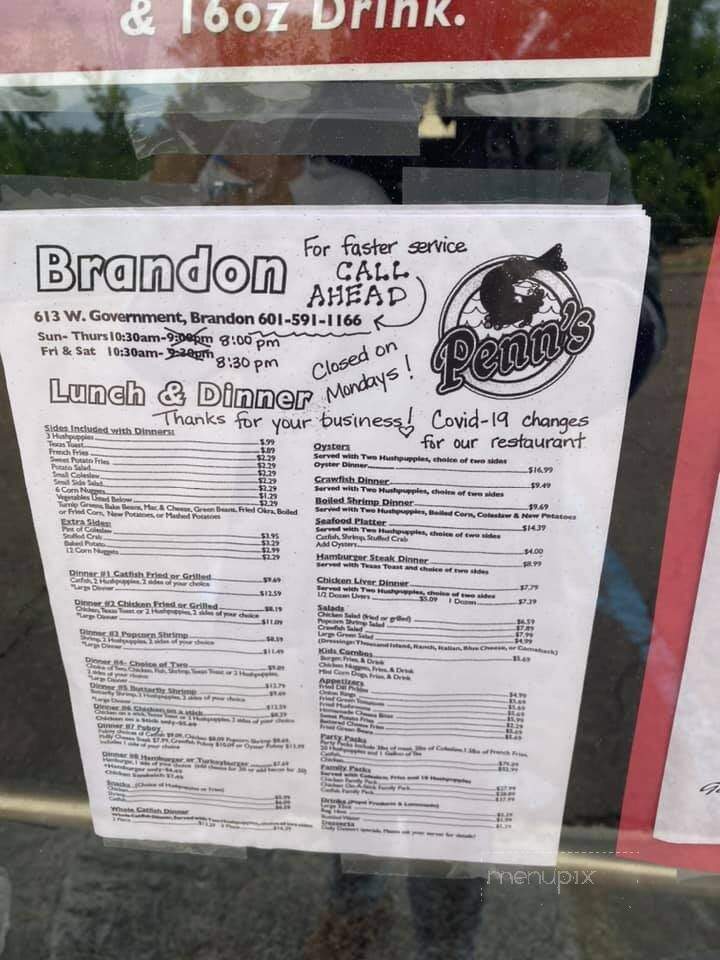 Penn's Fish House Restaurant - Brandon, MS