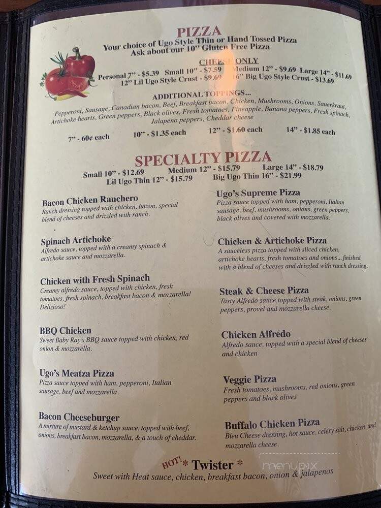 Ugo's Pizzaland - Bevier, MO