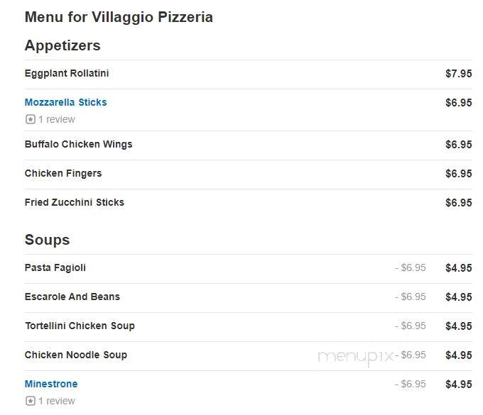 Villaggio Pizzeria - Tuckahoe, NY