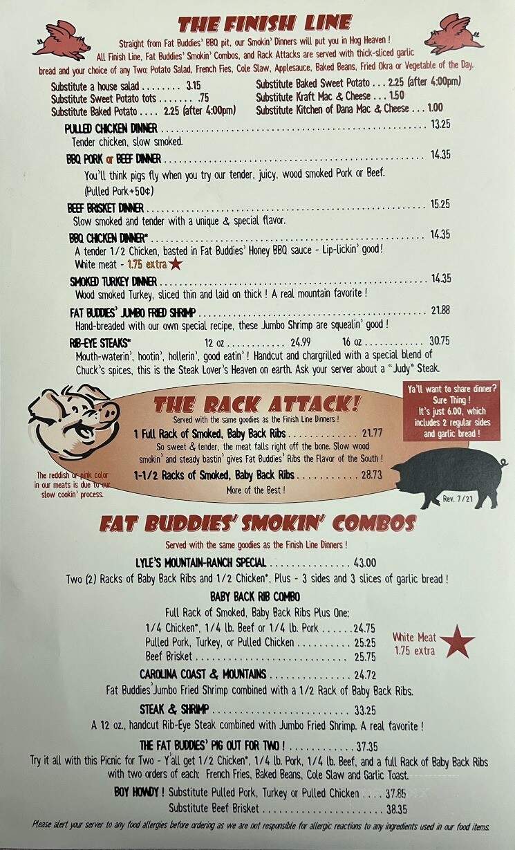 Fat Buddies Ribs & Barbecue - Waynesville, NC