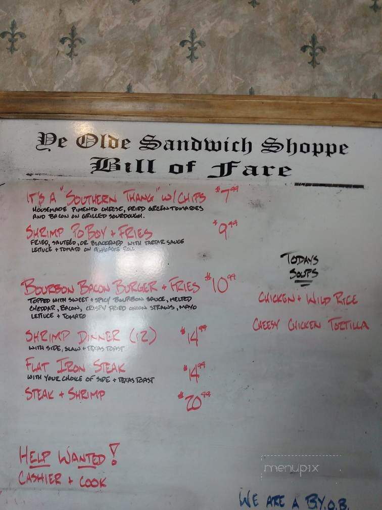 Ye Olde Sandwich Shoppe - Seneca, SC