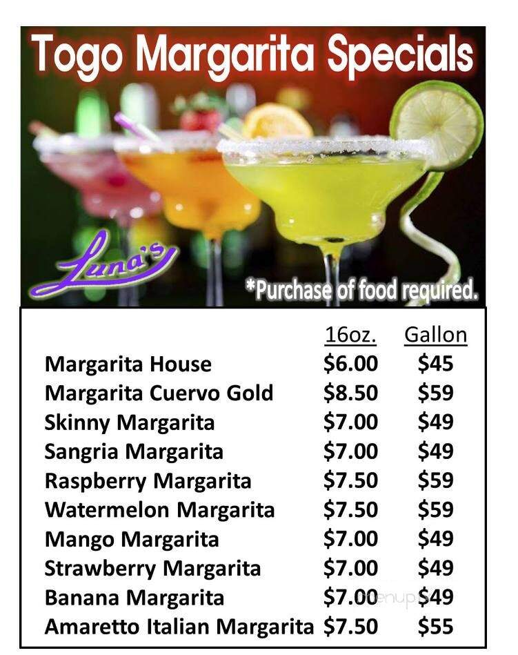 Luna's Mexican Restaurant - Friendswood, TX