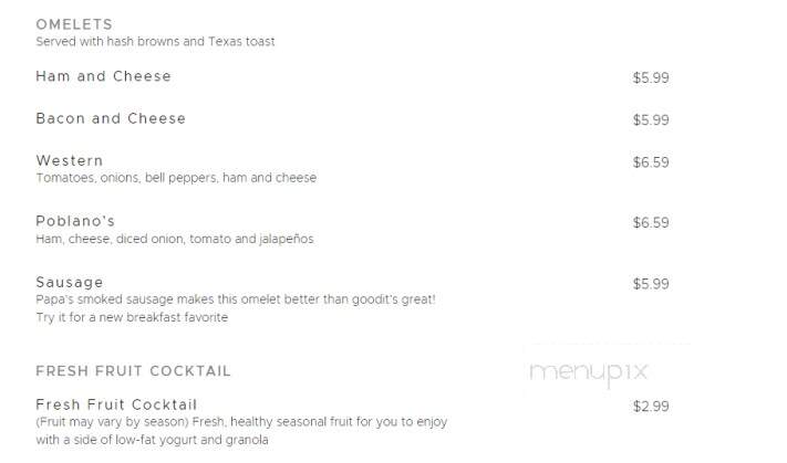 Poblano's Mexican Cafe - Nashville, AR menu_pic