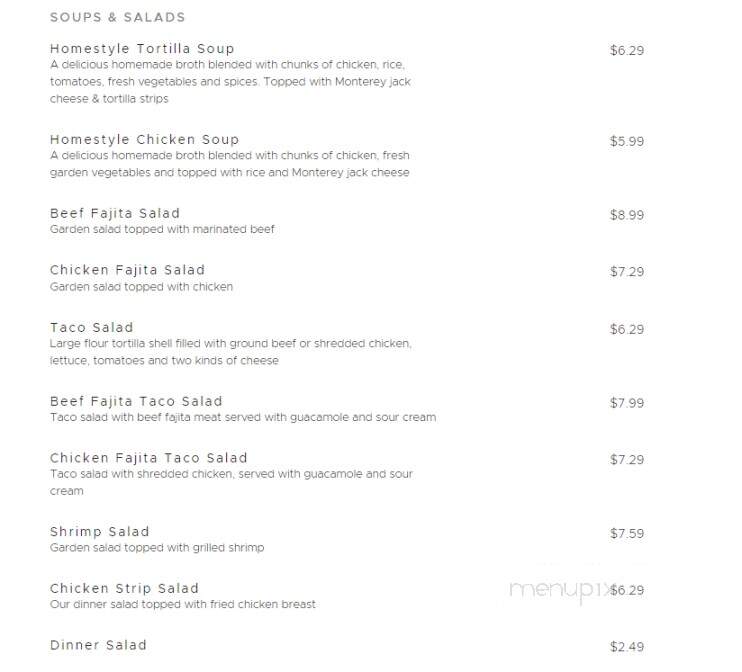 Poblano's Mexican Cafe - Nashville, AR menu_pic