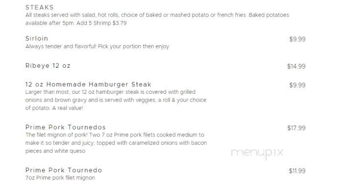 Poblano's Mexican Cafe - Nashville, AR menu_pic