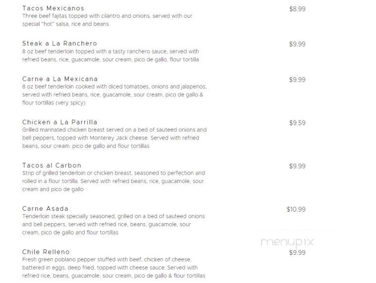 Poblano's Mexican Cafe - Nashville, AR menu_pic