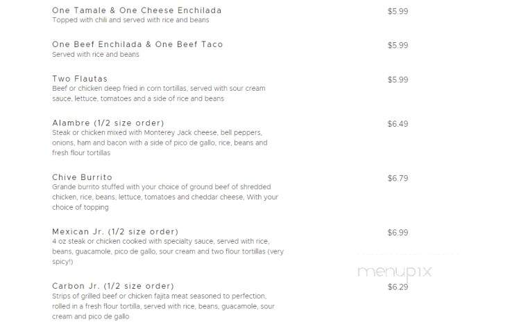 Poblano's Mexican Cafe - Nashville, AR menu_pic