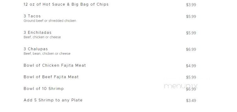 Poblano's Mexican Cafe - Nashville, AR menu_pic