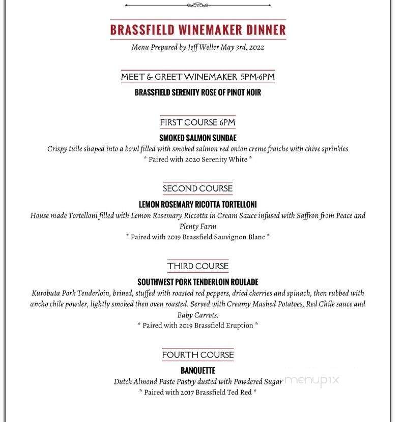 Saw Shop Gallery Bistro - Kelseyville, CA menu_pic