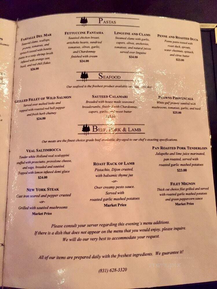 Inn At Tres Pinos - Tres Pinos, CA menu_pic